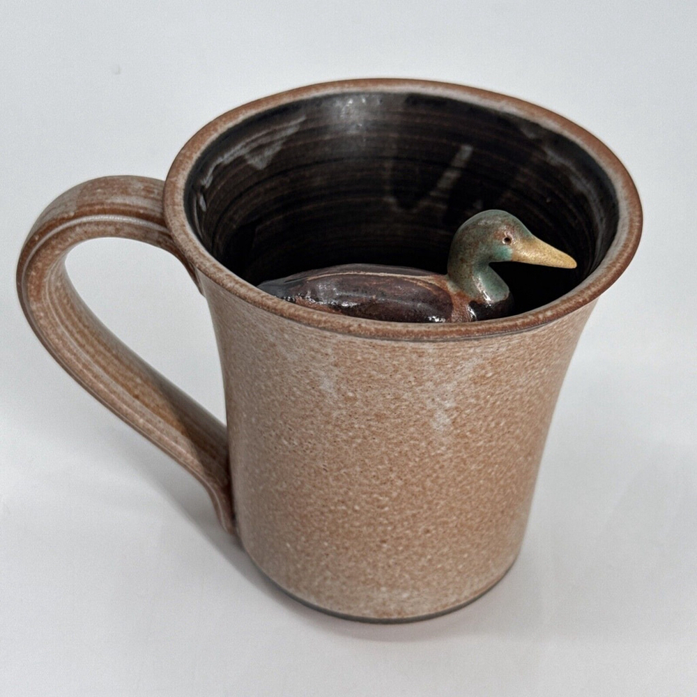 Mallard Duck Deneen Pottery Coffee Mug Cup Stoneware